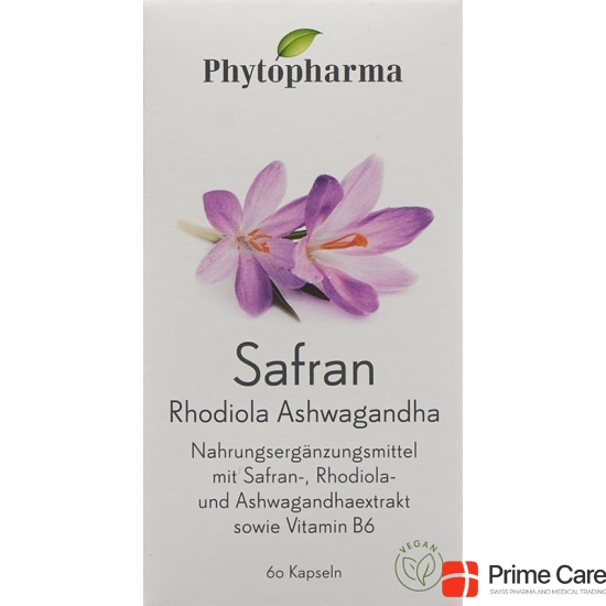 Phytopharma Safran Kapseln Dose 60 Stück buy online