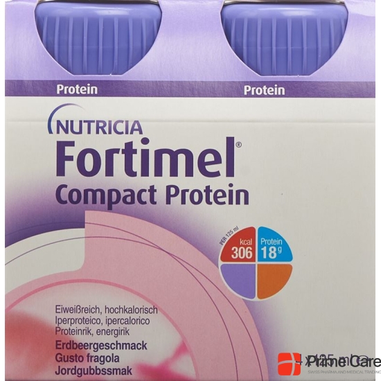 Fortimel Compact Protein Erdbeere (n) 4x 125ml buy online