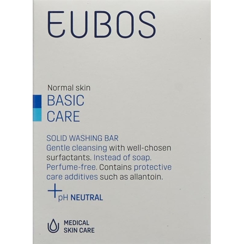 Eubos Soap Solid Unscented Blue 125g buy online