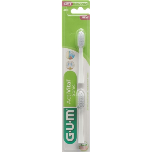 Gum Activital Sonic Ersatzbürsten Weiss 2 Stück buy online