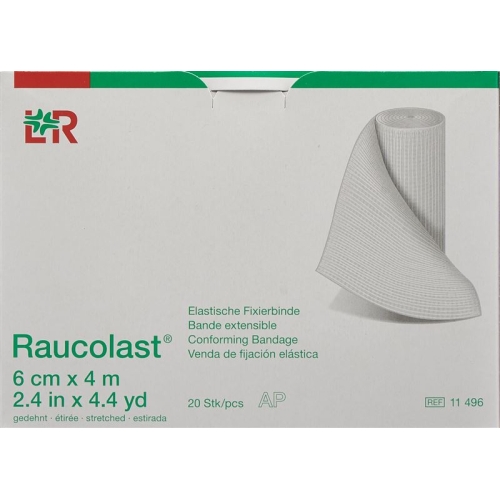 Raucolast elastic bandage 6cmx4m 20 pcs