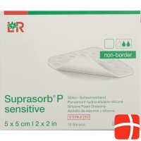 Suprasorb P Sensitive Non-Border 5x5cm 10 Stück