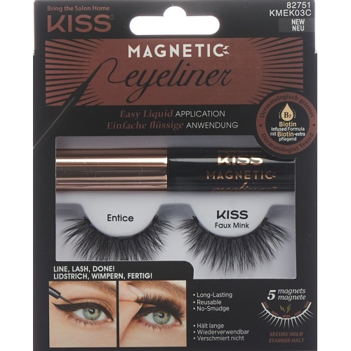 Kiss Magnetic Eyeliner & Lash Kit Entice buy online