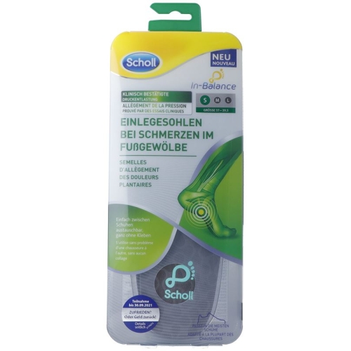 Scholl In-Balance Insole 37-39.5 arch of foot 2 pieces buy online