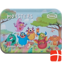 Flawa Junior Plast Strips Monsters Tin Box 20 Stück