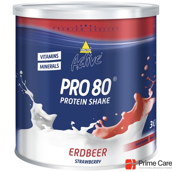 Active Pro 80 Erdbeer Dose 750g buy online