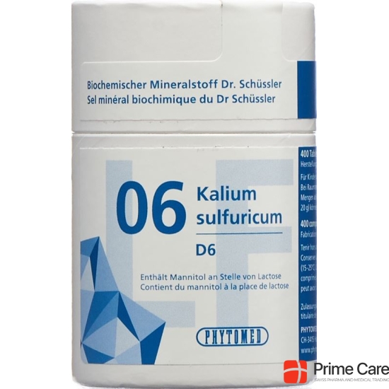 Phytomed Schüssler Nr. 6 Tabletten D 6 Lactosefrei 2000 Stück buy online