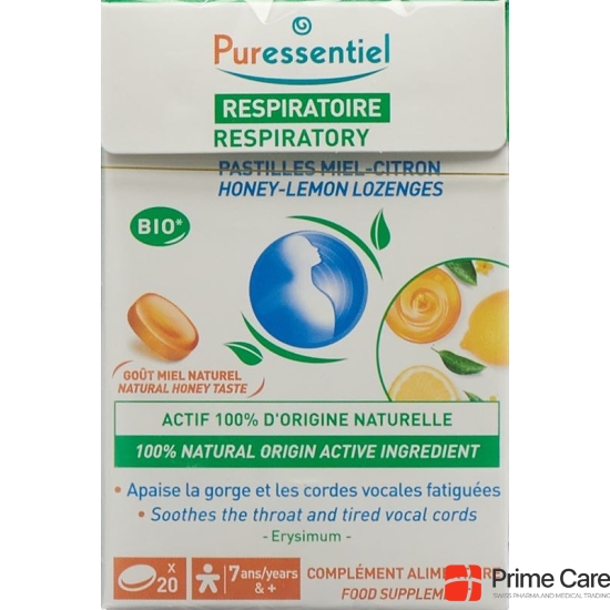 Puressentiel Lozenges honey lemon 18 pieces buy online