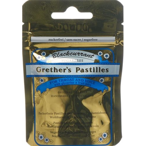 Grether’s Pastilles Blackcurrant Zuckerfrei Dose 110g buy online