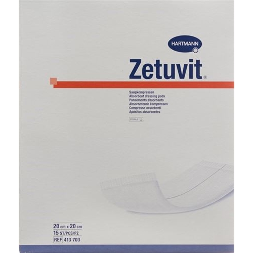 Zetuvit Absorptionsverband 20x20cm Steril 15 Stück buy online