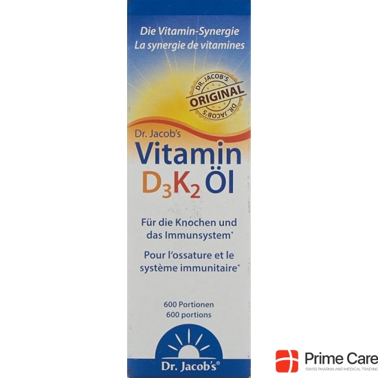 Dr. Jacob's Vitamin D3K2 Öl 20ml buy online