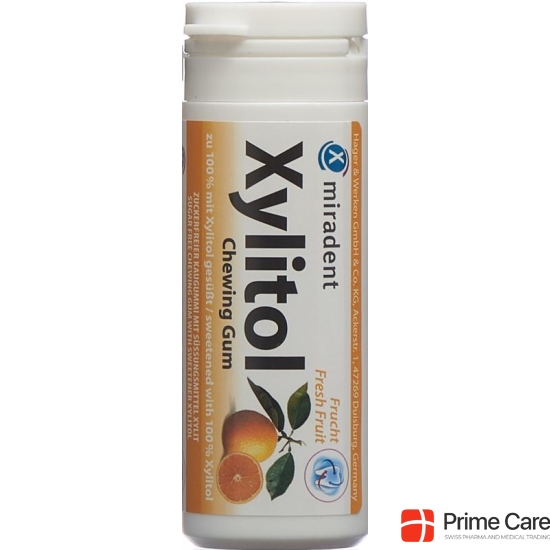 Miradent Xylitol Zahnpflege Kaugummi Fru 30 Stück buy online