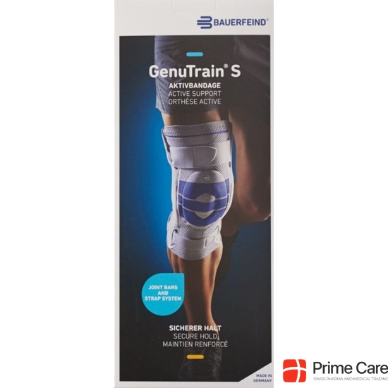 Bauerfeind GenuTrain S Aktivbandage Knie Rechts Grösse 3 Titan buy online