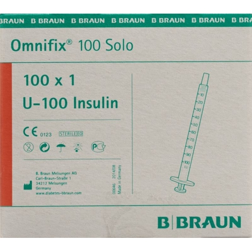 Braun Omnifix 100 Insulin 1ml Solo L 100 Stück buy online