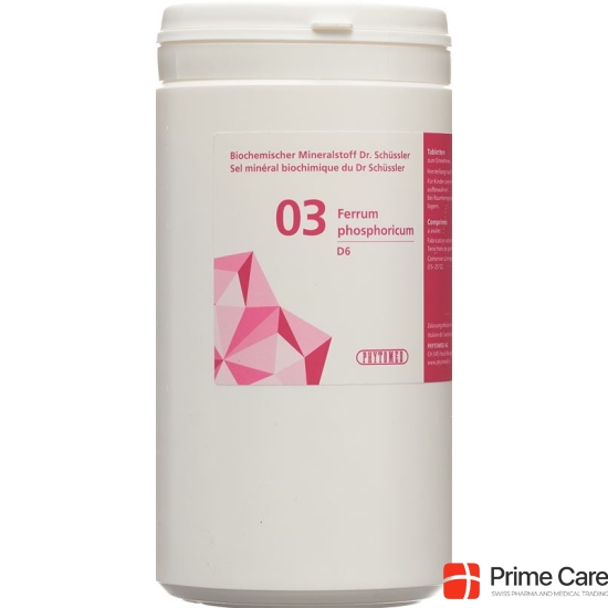 Phytomed Schüssler Nr. 3 Ferr Phos Tabletten D 6 1kg buy online