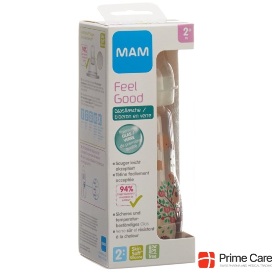 Mam Glass Bottle Feel Good 260ml buy online