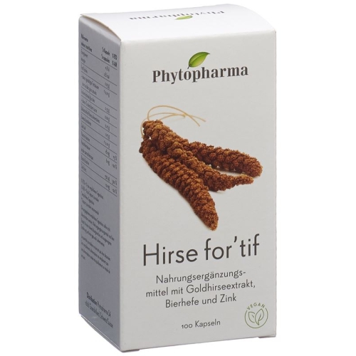 Phytopharma Hirse For'tif Kapseln 100 Stück buy online