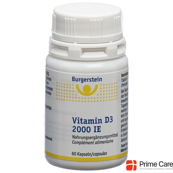 BURGERSTEIN Vitamin D3 capsules 2000 IE buy online