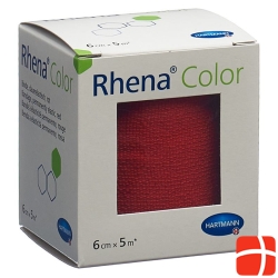 Rhena Color Elastic Bandages 6cmx5m Red