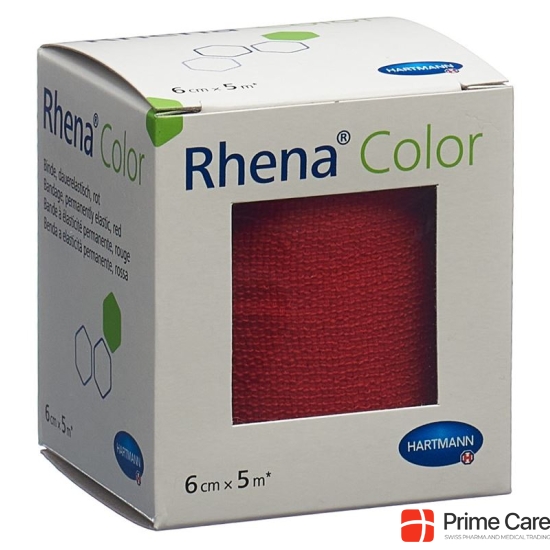 Rhena Color Elastic Bandages 6cmx5m Red buy online