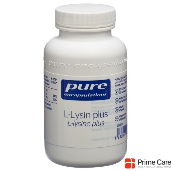 Pure L-lysin Plus Kapseln Neu Dose 90 Stück buy online