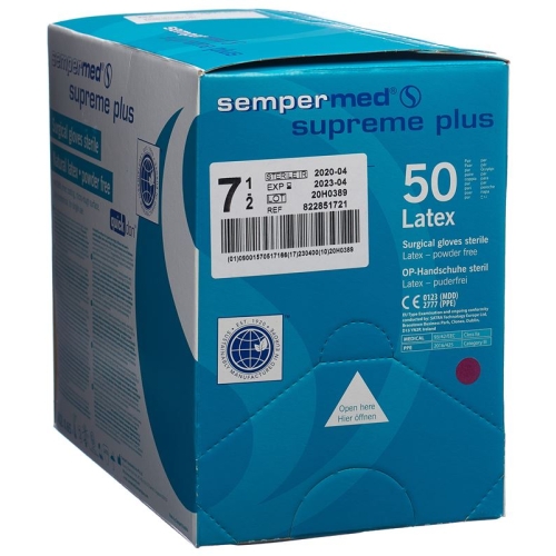 Sempermed Supreme Plus Op Handschu 7.5 St 50 Paar buy online