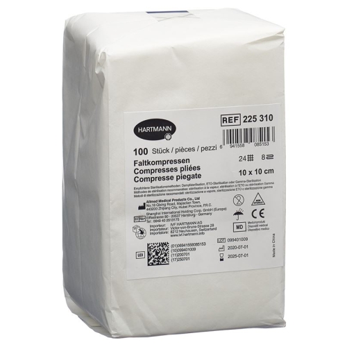 IVF Faltkompresse T24 10x10cm 8-fach 100 Stück buy online