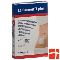 Leukomed T plus transparent wound dressing 7.2x5cm with dressing 5 pcs