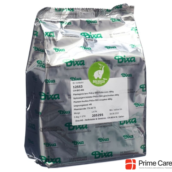 Dixa Spitzwegerichblätter Pheur Bio Geschn 400g buy online