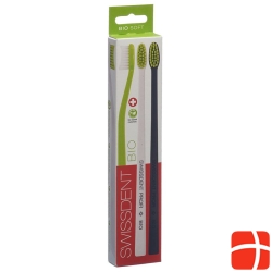 Swissdent Bio Toothbrush Trio Green White Black