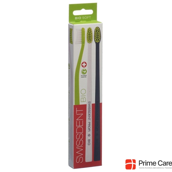 Swissdent Bio Toothbrush Trio Green White Black buy online