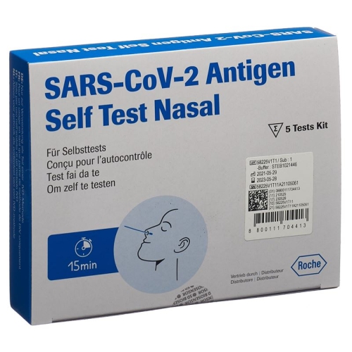 Roche Sars Cov-2 Ag Pst Test Nasal 5 Stück buy online