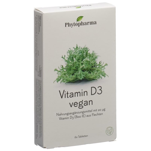 Phytopharma Vitamin D3 Tabletten Vegan 60 Stück buy online