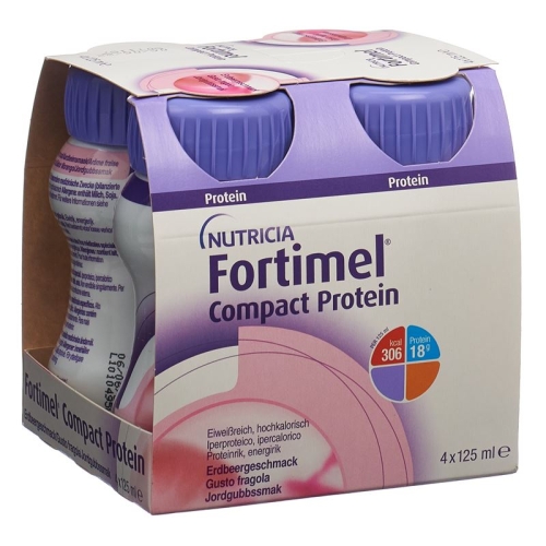 Fortimel Compact Protein Erdbeere (n) 4x 125ml buy online