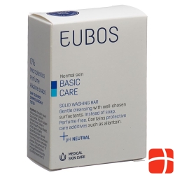 Eubos Soap Solid Unscented Blue 125g