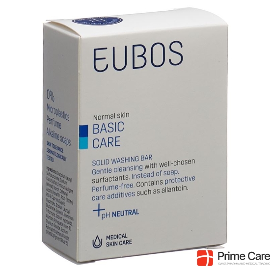 Eubos Soap Solid Unscented Blue 125g buy online