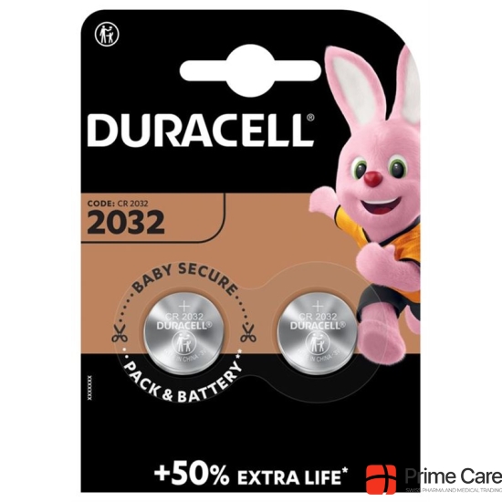 Duracell Batt Cr2032 3v Lithium B2 XL Blister 2 Stück buy online