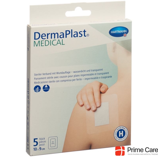 Dermaplast Medical Transparentverband 10x9cm 5 Stück buy online