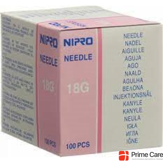 Nipro Einmalkanuel 1.2x50mm 18gx2 Rosa 100 Stück buy online