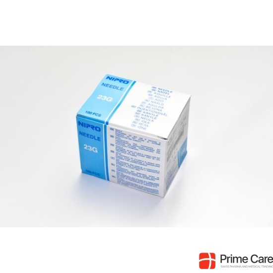 Nipro disposable needles 0.6x30mm 23Gx1 1/4 blue 100 pcs