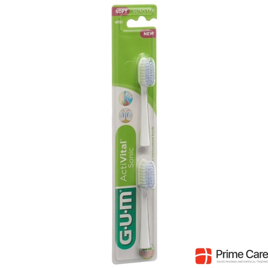 Gum Activital Sonic Ersatzbürsten Weiss 2 Stück buy online