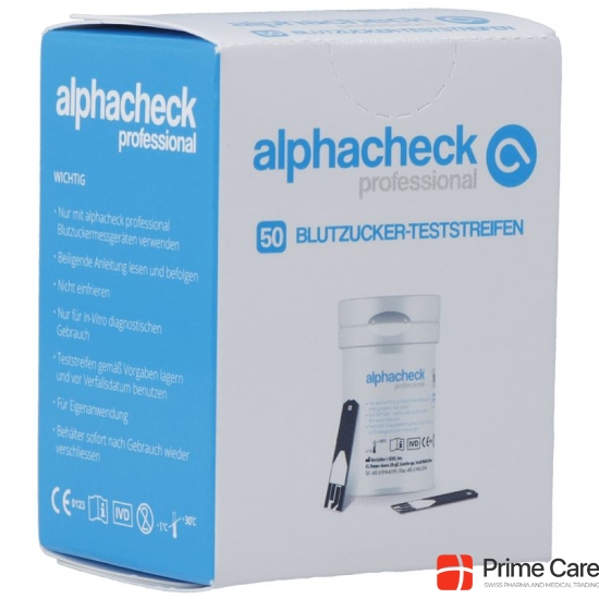 ALPHACHECK professional Blutzucker Teststr