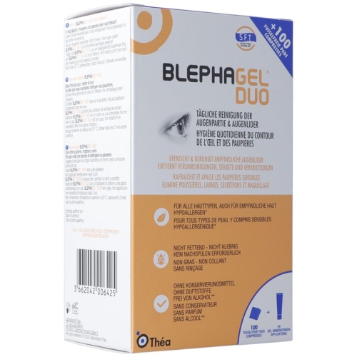 Blephagel Duo Gel 30g + 100 Pads (neu) buy online