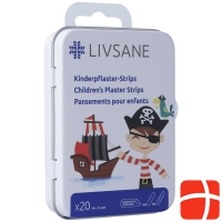 Livsane Kinderpflaster-Strips Pirat 20 Stück