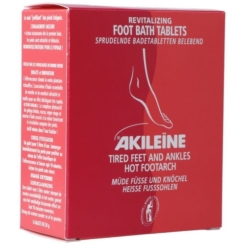 Akileine Rot Sprudelnde Badetabletten 6x 20g buy online