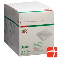 Gazin Set Kompres 7.5x7.5cm 12 Fach Steril 20x 5 Stück