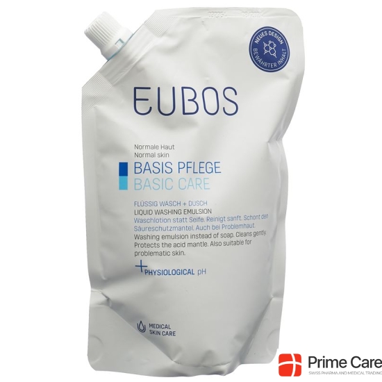 Eubos Soap Liquid Unscented Blue Refill 400ml buy online