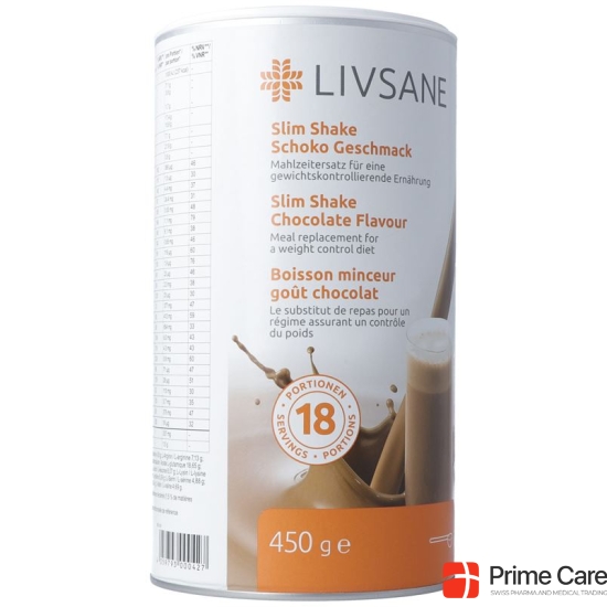 Livsane Slim Shake Schoko Geschmack 450g buy online