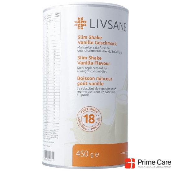 Livsane Slim Shake Vanille Geschmack 450g buy online