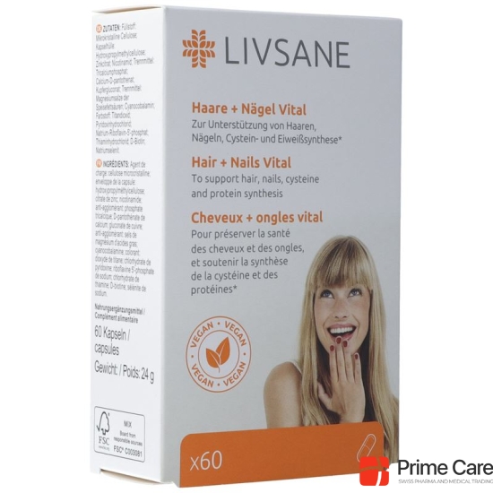 Livsane Haare + Nägel Vital Kapseln 60 Stück buy online